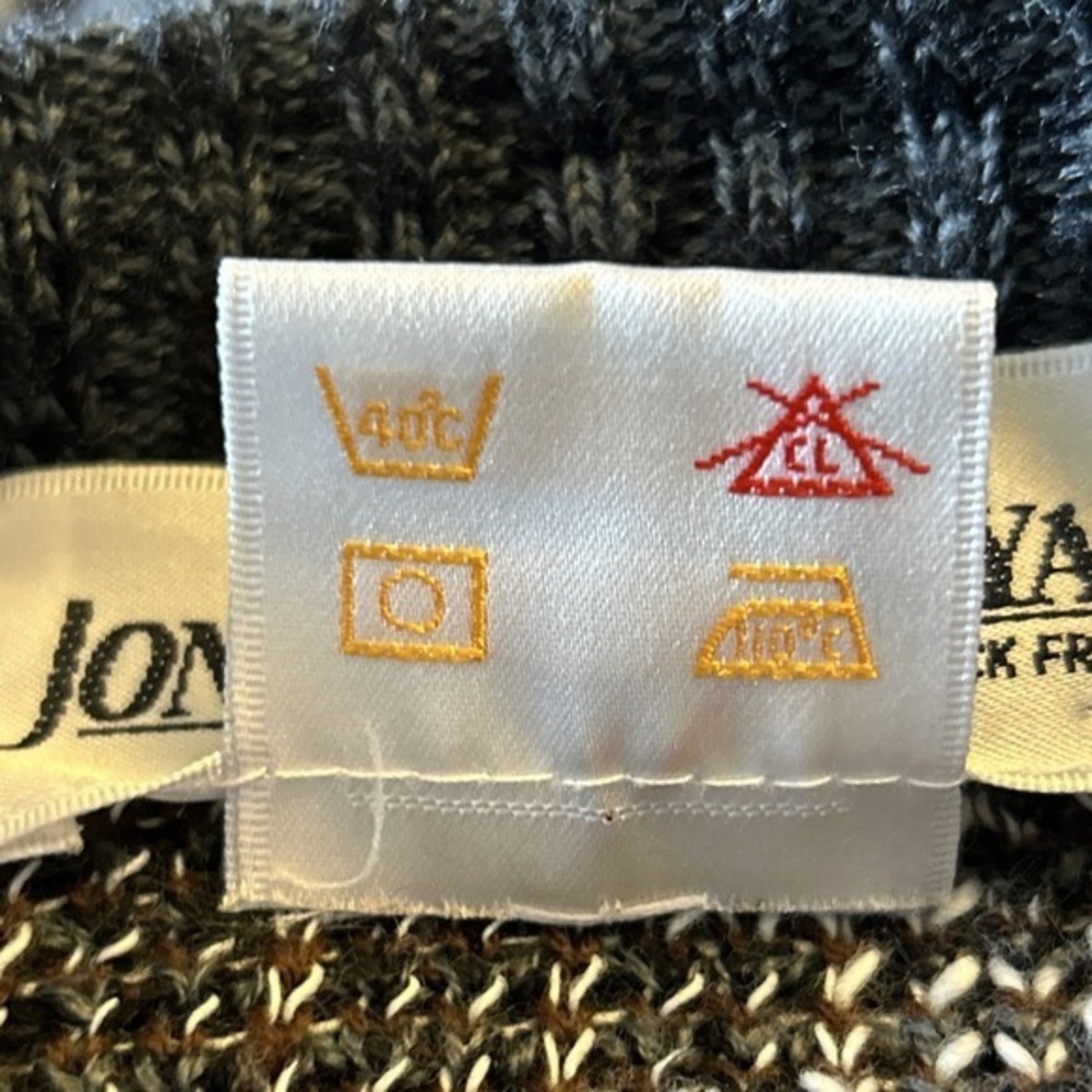 Jonathan Bryan by Jack Fraser Grandpa Sweater L  Abstract Pattern 90s CA07097 - Picture 10 of 13